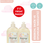 Baproy %100 Doğal Bebekler Için Bitkisel Biberon Emzik Temizleyicisi 500 ml * 2 Adet Toplam 1000ml