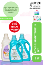 Baproy Bebekler İçin Bitkisel Çamaşır Deterjanı 2 Lt+Bitkisel Çamaşır Yumuşatıcısı Doğal Lavanta Yağlı 1 Lt