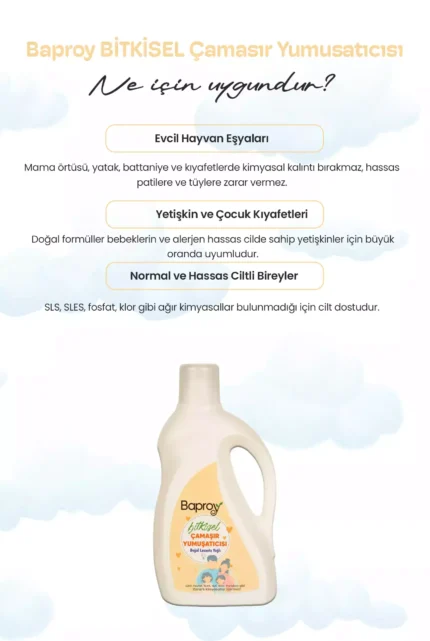 Baproy Doğal Lavanta Yağlı Bitkisel Çamaşır Yumuşatıcısı 2’li Set - Toplam 2 Litre - Görsel 4