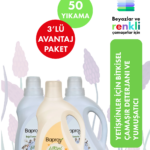 Baproy Bitkisel Çamaşır Deterjanı 2 lt + Bitkisel Çamaşır Yumuşatıcısı Doğal Lavanta Yağlı 1 lt