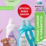 Baproy Bebekler İçin Bitkisel Çamaşır Deterjanı 2 Lt+Bitkisel Çamaşır Yumuşatıcısı Doğal Lavanta Yağlı 1 Lt