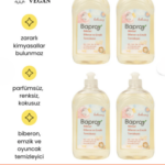 Baproy %100 Doğal Bebekler Için Bitkisel Biberon Emzik Temizleyicisi 500 ml * 4 Adet Toplam 2000ml