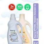 Baproy Bitkisel Çamaşır Deterjanı 1 Litre + Bitkisel Çamaşır Yumuşatıcısı Doğal Lavanta Yağlı 1 Litre