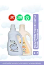 Baproy Bitkisel Çamaşır Deterjanı 1 Litre + Bitkisel Çamaşır Yumuşatıcısı Doğal Lavanta Yağlı 1 Litre