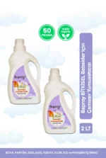 Baproy Baby Bebekler İçin Doğal Lavanta Yağlı Bitkisel Çamaşır Yumuşatıcısı 2’li Set - Toplam 2 Litre