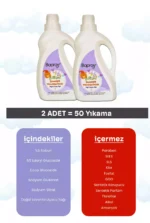 Baproy Baby Bebekler İçin Doğal Lavanta Yağlı Bitkisel Çamaşır Yumuşatıcısı 2’li Set - Toplam 2 Litre - Görsel 2