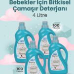 Baproy Bebekler Için Bitkisel Çamaşır Deterjanı Toplam 4 Litre %30 Güçlendirilmiş Formül