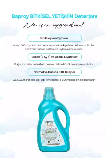 Bebelin & Baproy 6'lı Anne Bebek Bakım Seti | Bebek Şampuanı, Pişik Kremi, Göğüs Ucu Bakım Kremi, Çamaşır Deterjanı, Yumuşatıcı ve Biberon Temizleyici - Görsel 11
