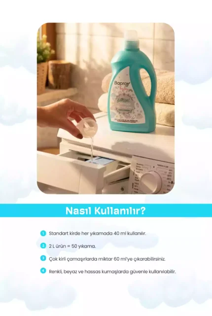 Bebelin & Baproy 6'lı Anne Bebek Bakım Seti | Bebek Şampuanı, Pişik Kremi, Göğüs Ucu Bakım Kremi, Çamaşır Deterjanı, Yumuşatıcı ve Biberon Temizleyici - Görsel 10